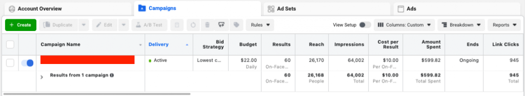 Facebook Ads for Flooring Companies Results for A1 Floors